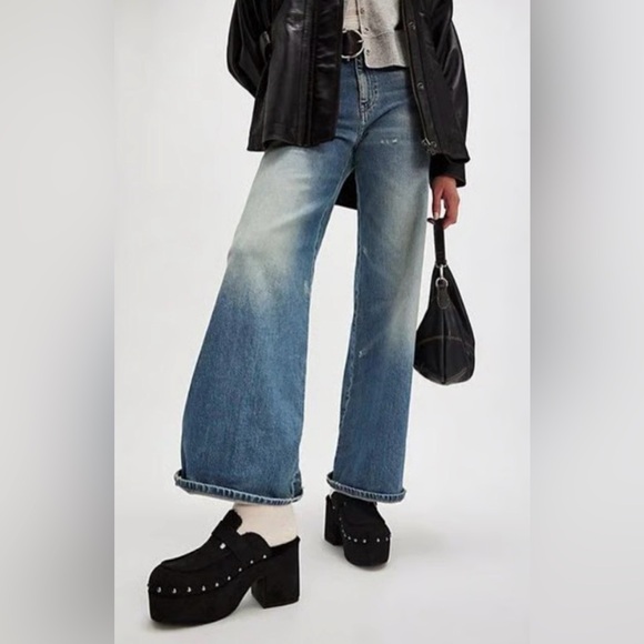 Free People Shoes - FREE PEOPLE Anya Suede Clogs - Black, Sz 8 NWT